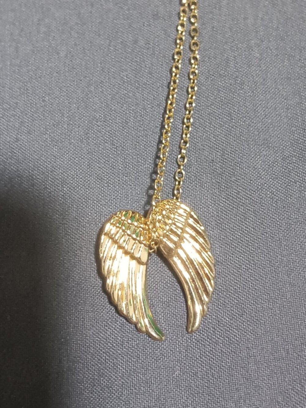 Gold Angel wings necklace